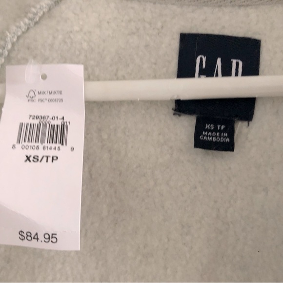 NWT GAP Varsity Sweatshirt Cardigan - Picture 4 of 4